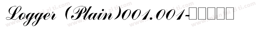 Logger (Plain)001.001字体转换